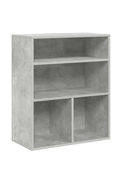 vidaxl Bibliotecă, gri beton, 60x30x71,5 cm, lemn prelucrat
