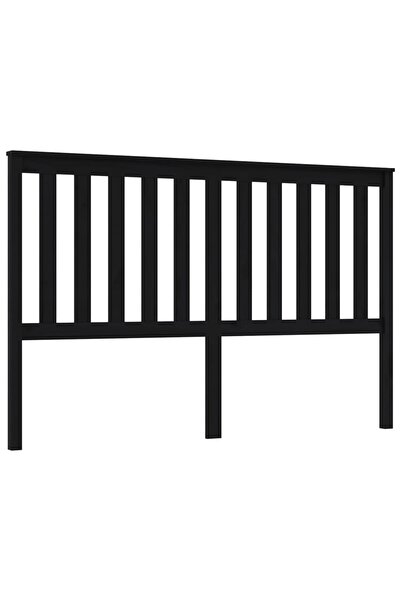 vidaxl Tăblie de pat, negru, 166x6x101 cm, lemn masiv de pin
