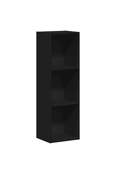 vidaxl Bibliotecă/Comodă TV, negru, 36 x 30 x 114 cm, PAL