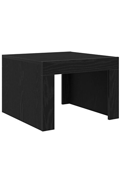 vidaxl Masă de cafea Stejar Negru 50 x 50 x 35 cm Lemn compozit
