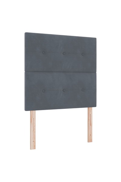 vidaxl Tăblie cap Gri închis 90 cm Catifea