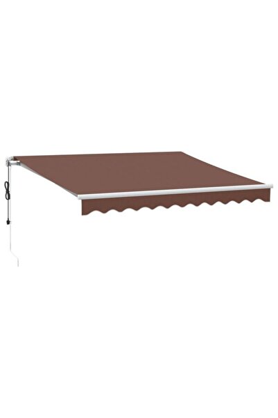 vidaxl Copertină retractabilă automată, Maro, 300 x 250 cm