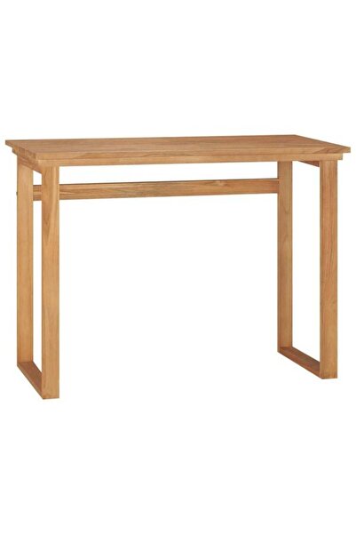 vidaxl Birou, 100 x 45 x 75 cm, lemn masiv de tec