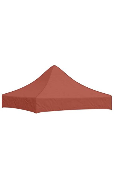 vidaxl Acoperiș cort de petrecere, roșu cărămiziu, 2 x 2 m, 270 g/m²