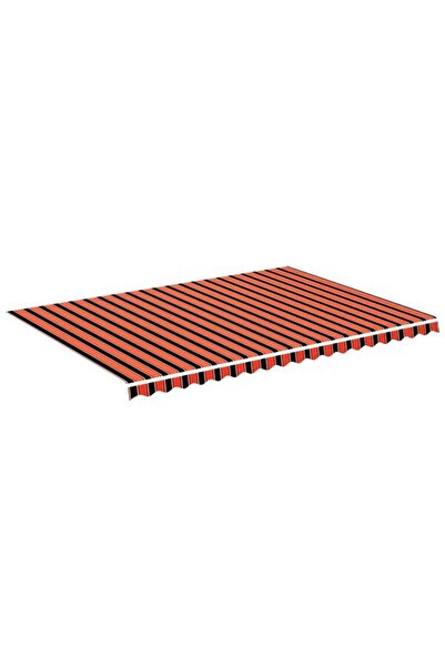 vidaxl Material de înlocuire pentru copertine, portocaliu și maro, 5 x 3,5 m