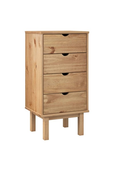 vidaxl Dulap cu sertar "OTTA", 45x39x90cm, lemn masiv de pin