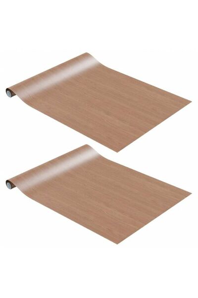 vidaxl Folii autoadezive pentru mobilier, 2 buc. stejar deschis 500 x 90 cm PVC