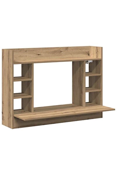 vidaxl Birou montat pe perete stejar artizanal 105 x 48 x 75 cm