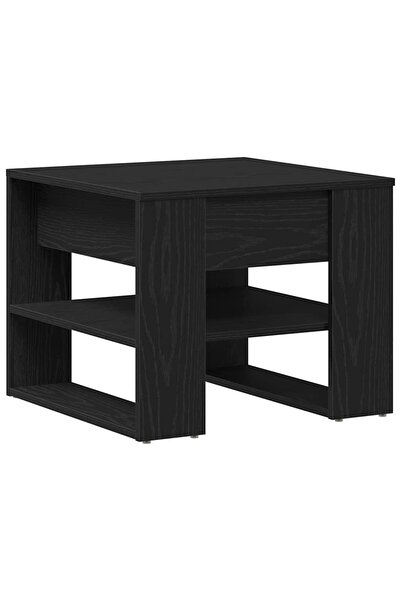 vidaxl Masă de cafea Stejar Negru 55,5 x 55 x 45 cm Lemn compozit