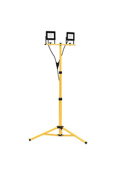 vidaxl Proiector LED cu trepied, 2 x 30 W, alb rece