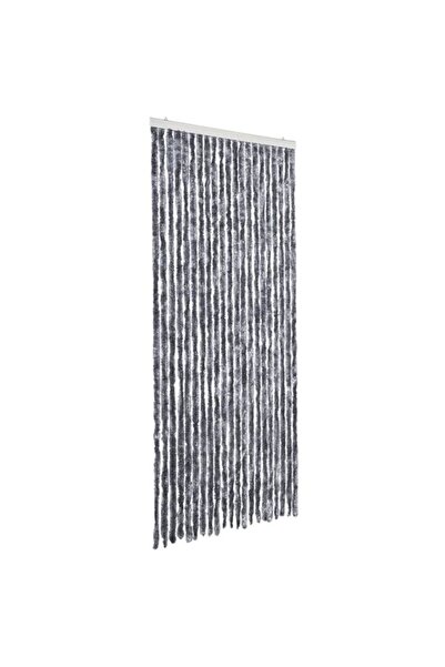 vidaxl Perdea anti-insecte, argintie, 90 x 220 cm, șenilă