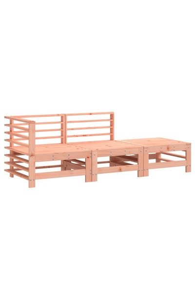 vidaxl Set mobilier de grădină, 3 piese, lemn masiv douglas