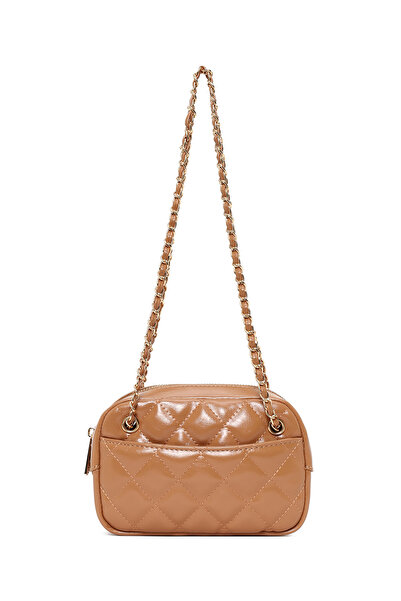 Derimod Women's Beige Quilted Crossbody Bag 26Pbd2921Kp