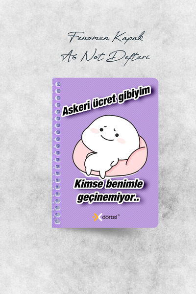 Srctech A6 50 YP Fenomen Kapak Spiralli KARELİ Not Defterleri