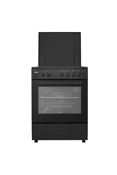 Samus Aragaz pe gaz SM667 60x60, 4 arzătoare, WOK, cuptor pe gaz, aprindere e...