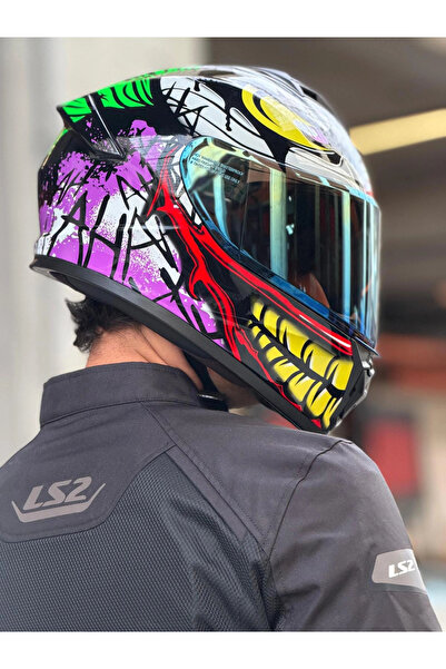 Givi 50.X JOKE SİYAH KASK (SARI VİZÖR)