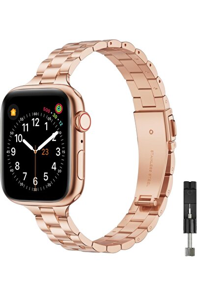 Alstrap Apple Watch 11-10(46mm) 9 8 7(45mm) SE 6 5 4 (44mm) Uyumlu Slim Pasla...