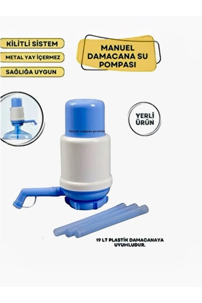 MOOD CLASS Lockable Water Bottle Pump, Manual Push-Release, 19Lt Pet Bottle C...