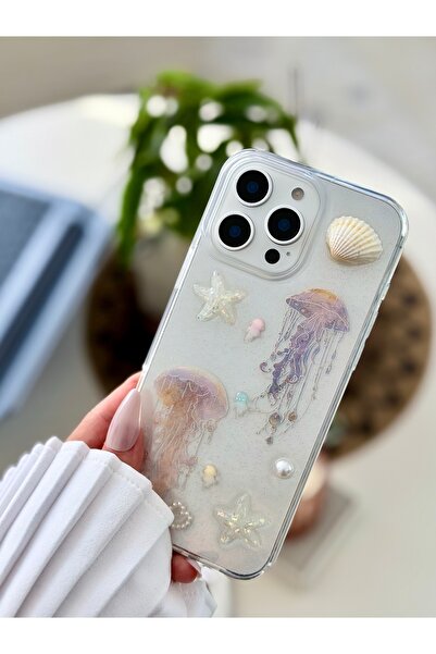 Go Aksesuar Iphone 16 Promax UYUMLU Deniz Anası Renk Geçişli Parlak Silikon K...