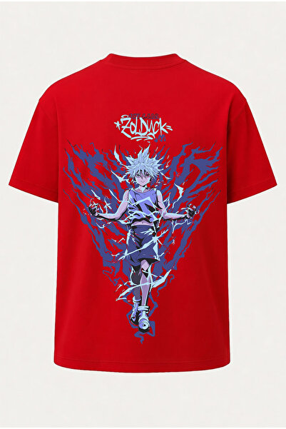 nirvoda Oversize Godspeed Killua Hunter X Hunter Printed T-Shirt - Large Prin...
