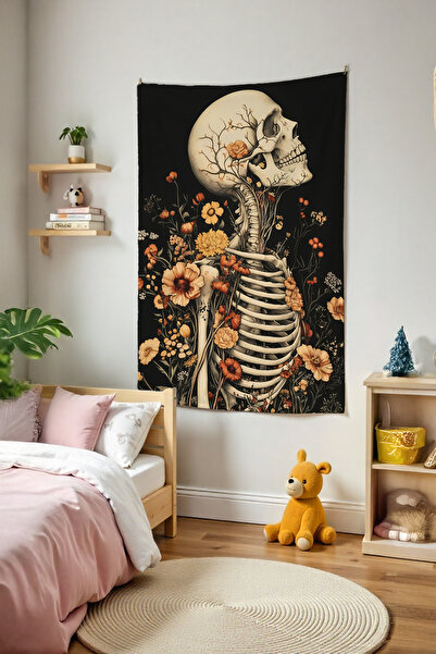 Tepeli Home Flowers Wall Covering – Large Size Tapestry Wall Tapestry, Fun Ro...