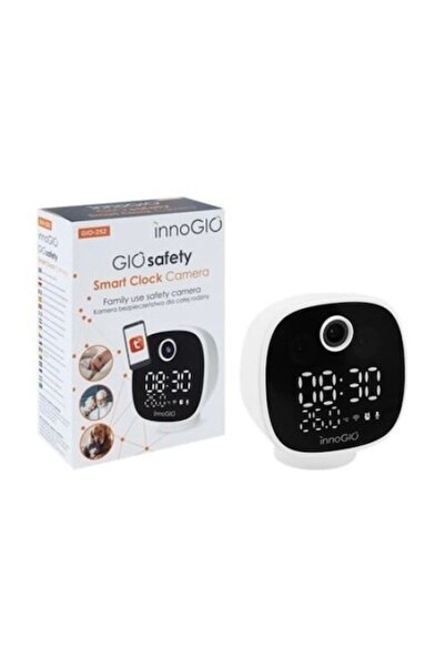 InnoGio Ceas decorativ cu cameră Wi-Fi, InnoGio, 360 °   rotire panoramică, v...