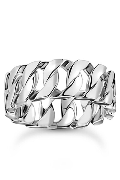 Thomas Sabo TR2497-637-21-56 δαχτυλίδι - αλυσίδα με φαρδιά ασημένια συνδέσμου...