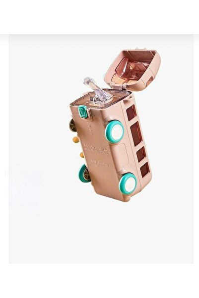 Generic Brand Children's Bus Shaped Water Bottle with Strap - Daily Sports Co...
