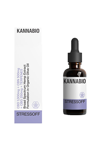 KANNABIO StressOff CBD+CBG+CBN+Τερπένια (1,750mg/10ml)
