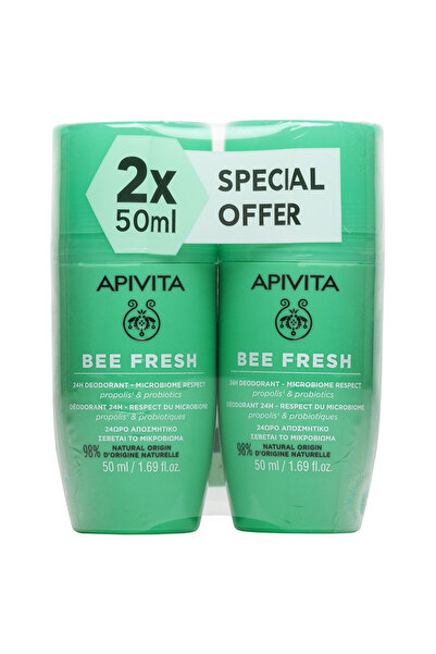 Apivita Προωθητικό Πακέτο Bee Fresh Αποσμητικό 24ωρης δράσης 2x50ml