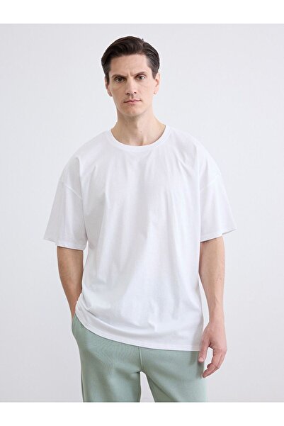 LC Waikiki Oversized Fit Crew Neck Short Sleeve Men's T-Shirt