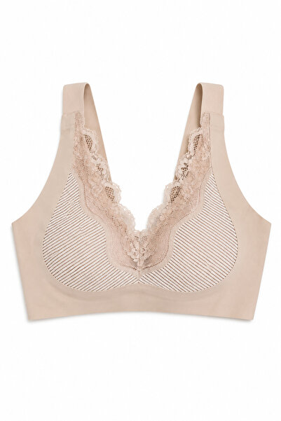 İpeksi Lace Detail Seamless Unpadded Ghost Bra # Izbırakmaz