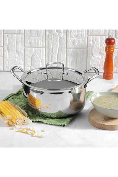 Vinod Smart Tri-Ply Stainless Steel Casserole with Lid, 32 cm | Heavy Bottom ...