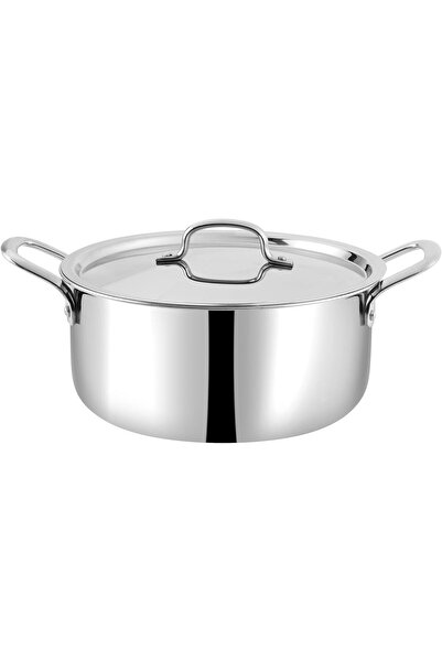 Vinod SMART TRIPLY CASSEROLE WITH STAINLESS STEEL LID - 24 CM, 5 LTR