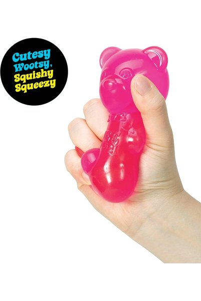 Needoh Gummy Bear – Jelly Sensory Toy -Pink- Color May Vary (Pack of 1)