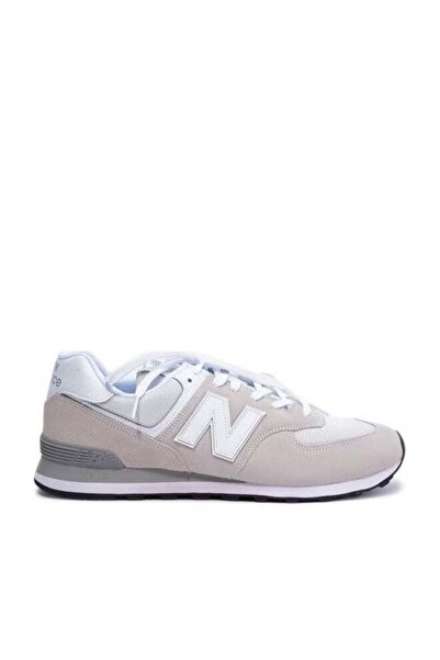New Balance x Staud 574 Low Top Colorblock Sneakers Light Gray/White