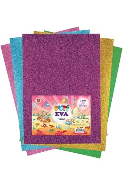 MMinora Mixed Color A4 Glitter Eva 10 Pack 1130