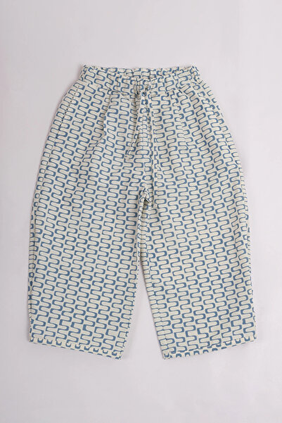 Mioma Kids Patterned Trousers Zigzag Blue