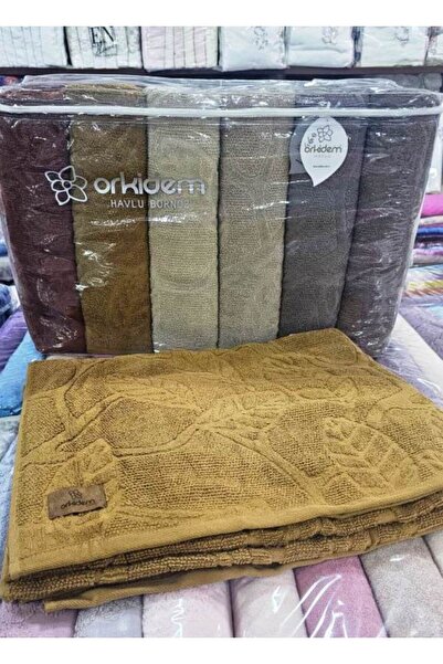 Orkidem Havlu Bornoz ORKİDEM GÜLPETEK LÜKS BANYO HAVLUSU 100 X 150 840 GR +-10