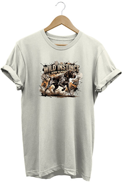remonz Dog Wild Instinct Printed Tshirt Nature Camping Hunter Figure T-Shirt