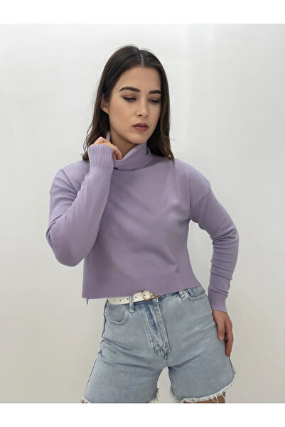 diğer1234 Κομψό κοντό ζιβάγκο σε λιλά χρώμα one sıze — onesize