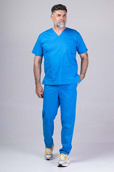 tag Costum medical MEN COTTON STRETCH pentru barbati, Bumbac flexibil cu elas...