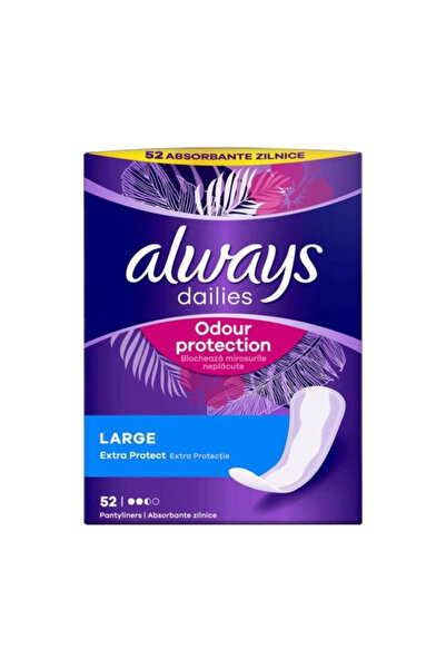 Always Absorbante Zilnice - Pantyliners Dailies Odour Protection, Large, 52 buc
