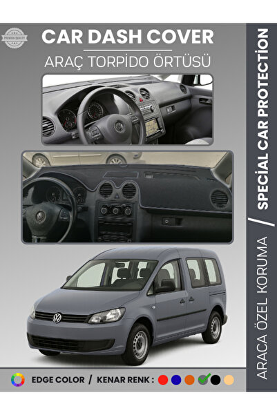 COLONY Volkswagen Caddy 2004-2015 Gri Torpido Örtüsü Ön Göğüs Koruma Torpido ...