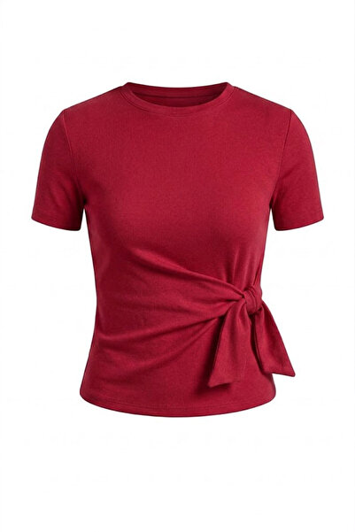 Noa&Noa Side Tie Blouse Red