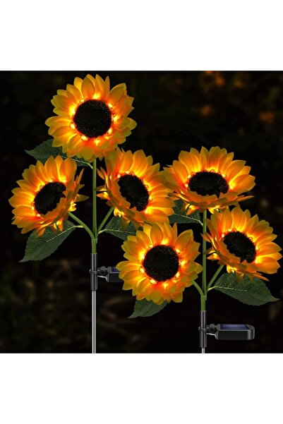 CumparaMisim Set 2 Lămpi Solare Decorative Tip Floarea-Soarelui – Iluminare L...