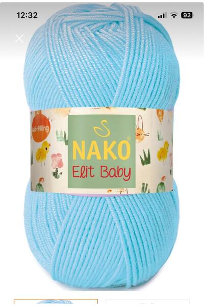 NAKO Elıt Bayby Antipiling Bebe İpi Tüylenme yapmaz 1 adet Mavi 10535i