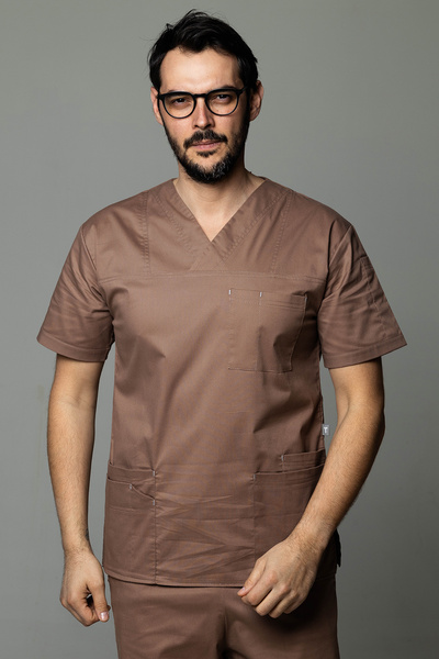 tag Costum medical MEN COTTON STRETCH pentru barbati, Bumbac flexibil cu elas...