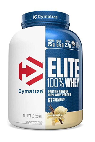 Dymatize مسحوق بروتين مصل اللبن إيليت، 67 حصة، بنكهة الفانيليا الفاخرة