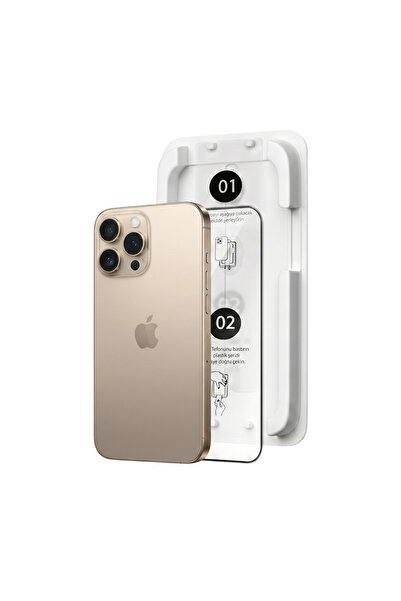 Fulltech MagicBox iPhone 16 Pro Max Premium Tempered Glass Aparatlı Ekran Kor...